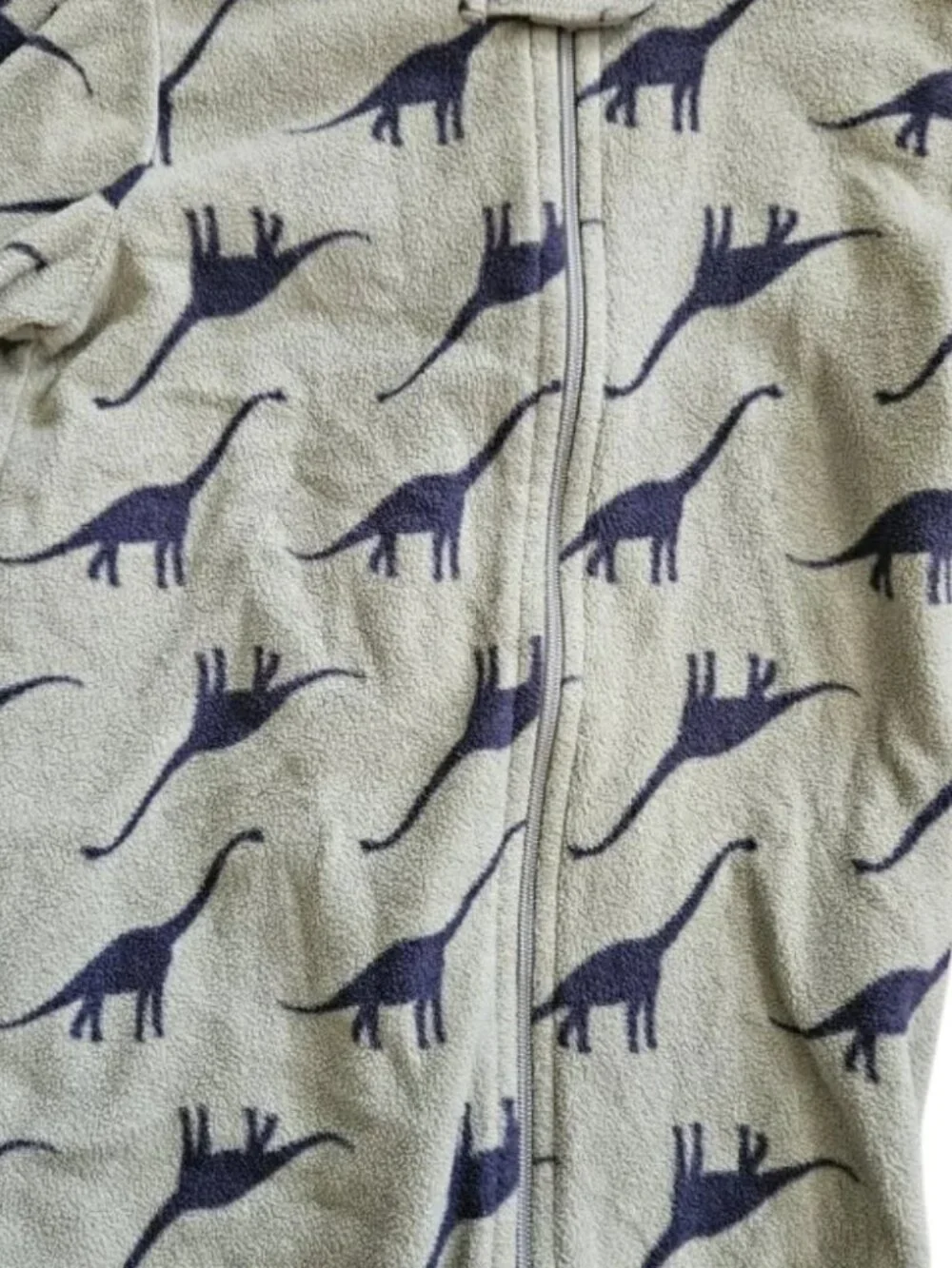 OLD NAVY Green Dinosaur Print One Piece Fleece Blanket Sleeper Boys Size 2T